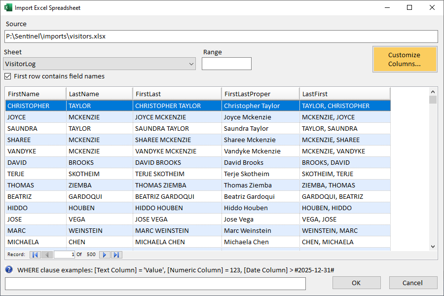 Custom Columns