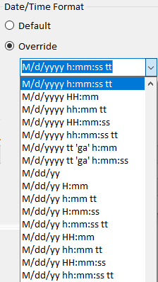 Date Format Options for Imports