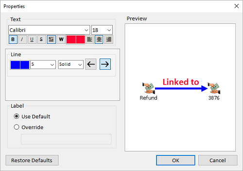 Relationship Line Properties