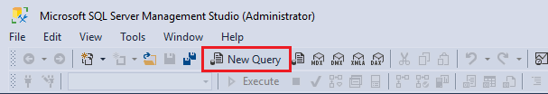 SQL Server Management Studio New Query