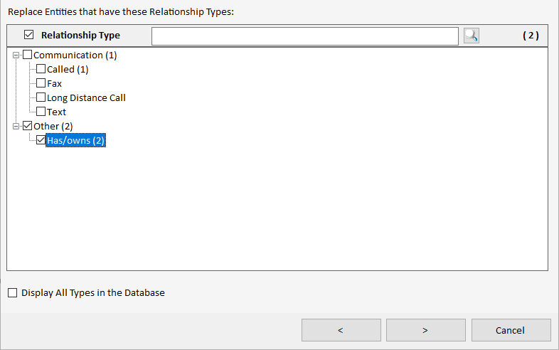 Select Relationship Type First based on the Types in the Current Diagram