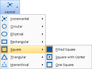 Layout Menu Square Options